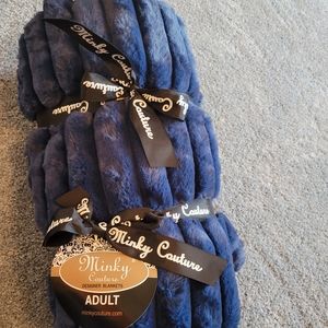 New Minky Couture Lush Navy Adult Blanket